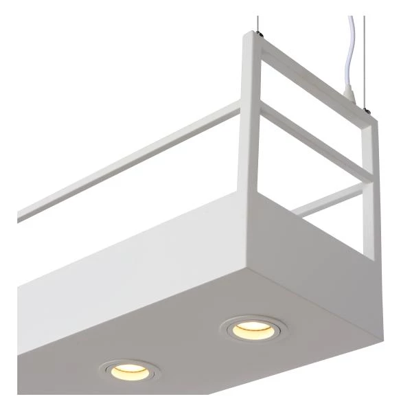 Lucide MIRAVELLE - Hanglamp - 6xGU10 - Wit - detail 3